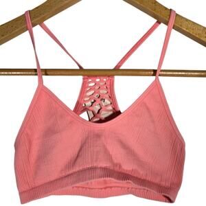 Intimately Free People Pink XS Bralette Crisscross Intimates Bra Basic